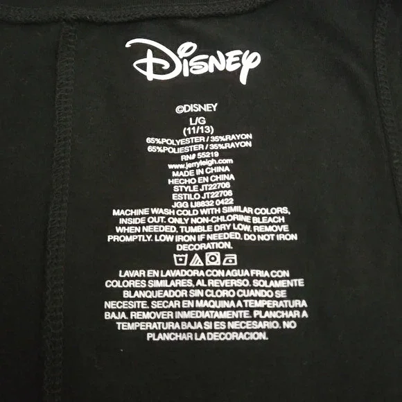 Disney Minnie Mouse Tan Polka Dots Black & White Tank Top Women size LG (11/13) - Picture 5 of 9